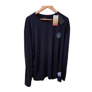 Ocean + Coast Long Sleeve Navy Outdoor Graphic Fishing Tee NWT Size 4X